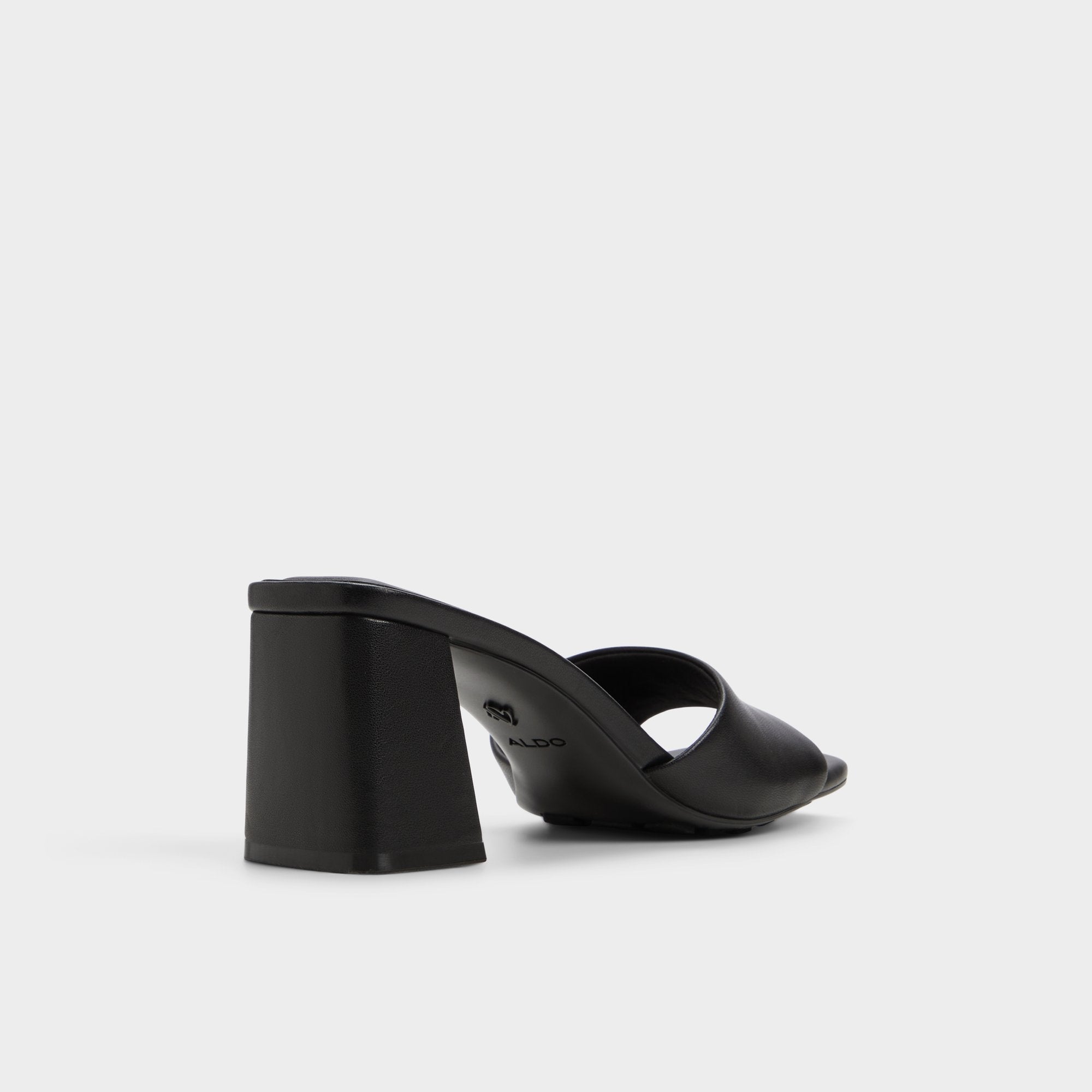 Tisha Black Women's Heeled mules - Heeled mule, Block heel | Aldo for sale