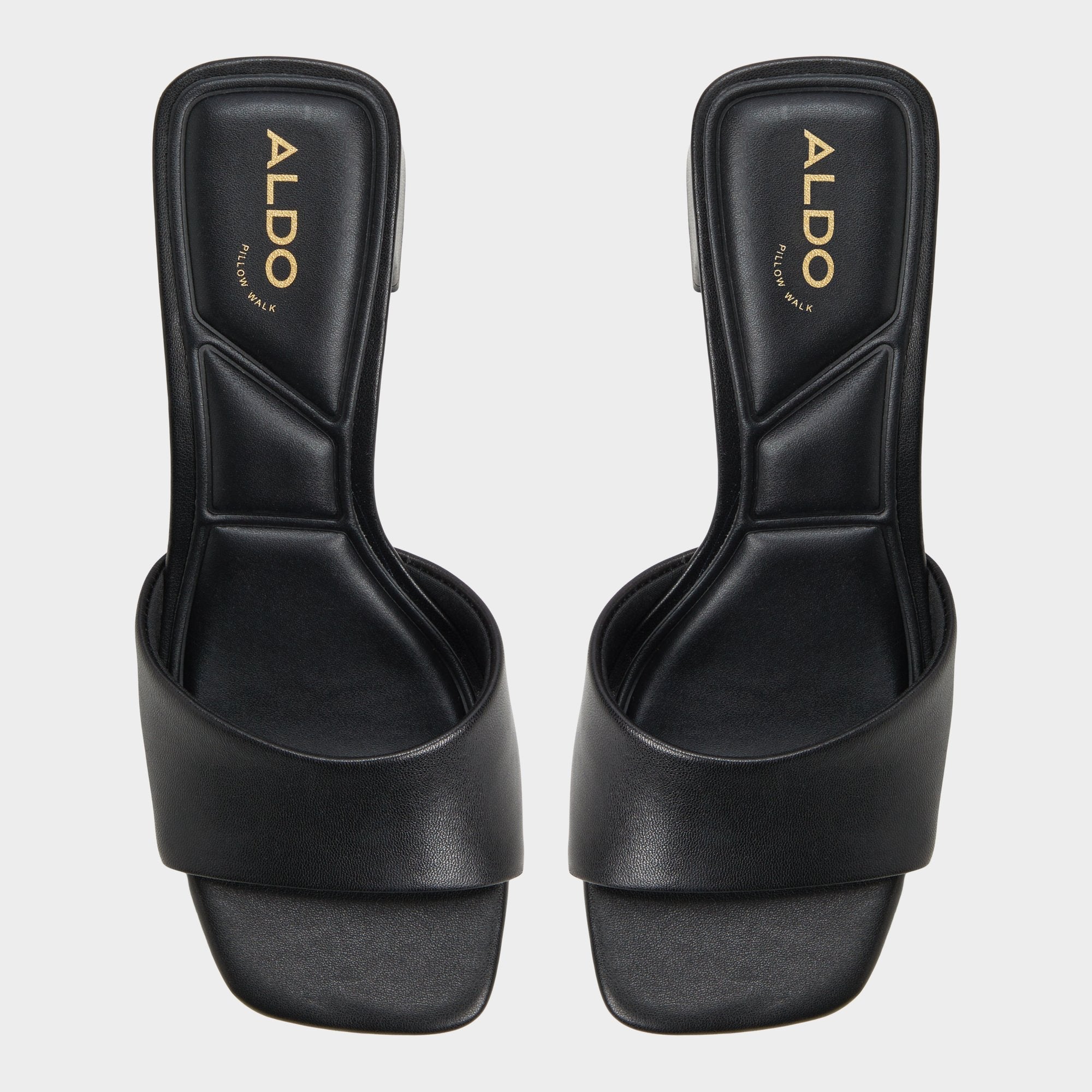 Tisha Black Women's Heeled mules - Heeled mule, Block heel | Aldo for sale