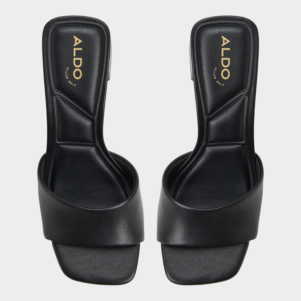 Tisha Black Women's Heeled mules - Heeled mule, Block heel | Aldo for sale