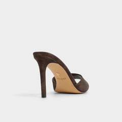 Anniebrilden Dark Brown Women's Mule slides - Heeled mule, Stiletto heel | Aldo online