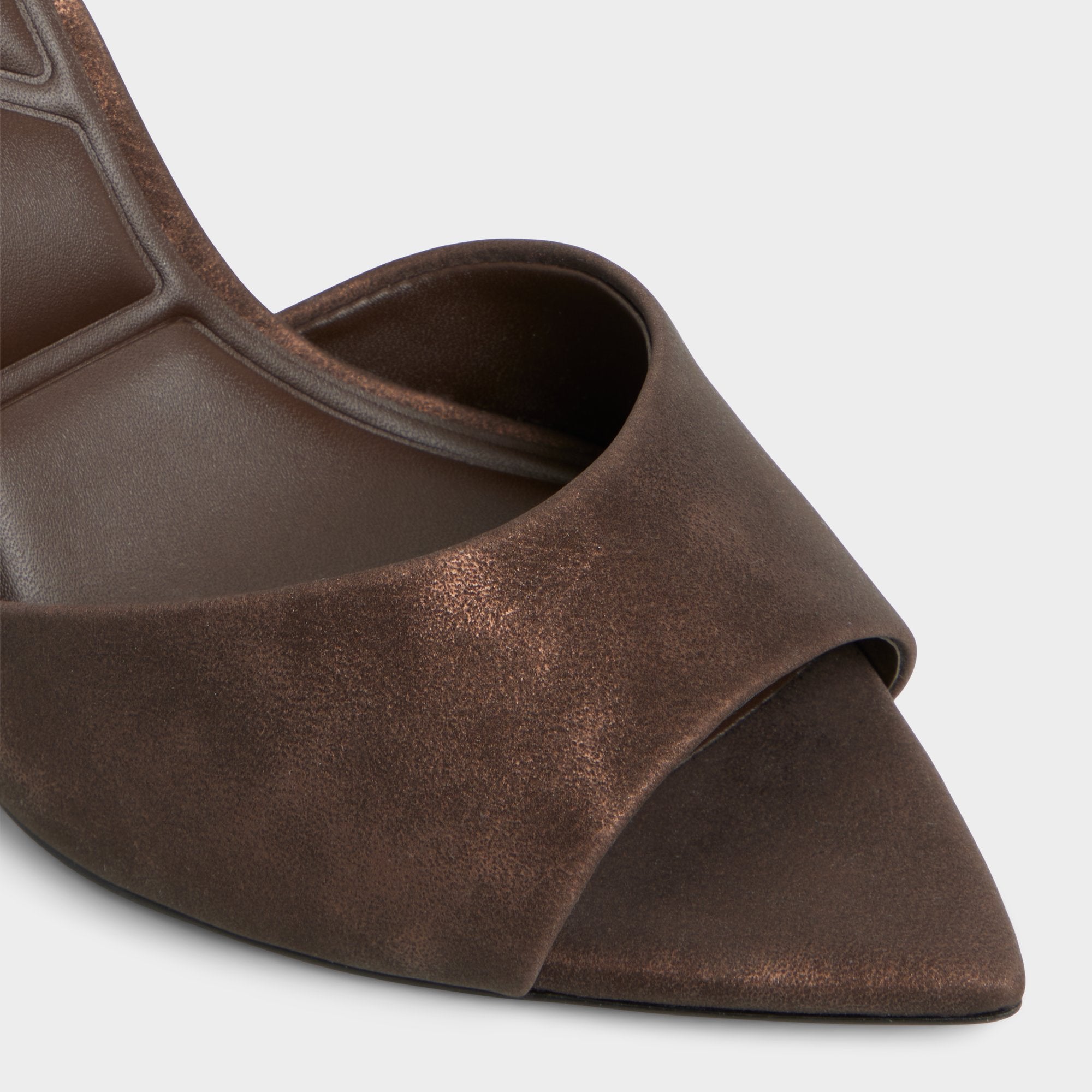 Anniebrilden Dark Brown Women's Mule slides - Heeled mule, Stiletto heel | Aldo online
