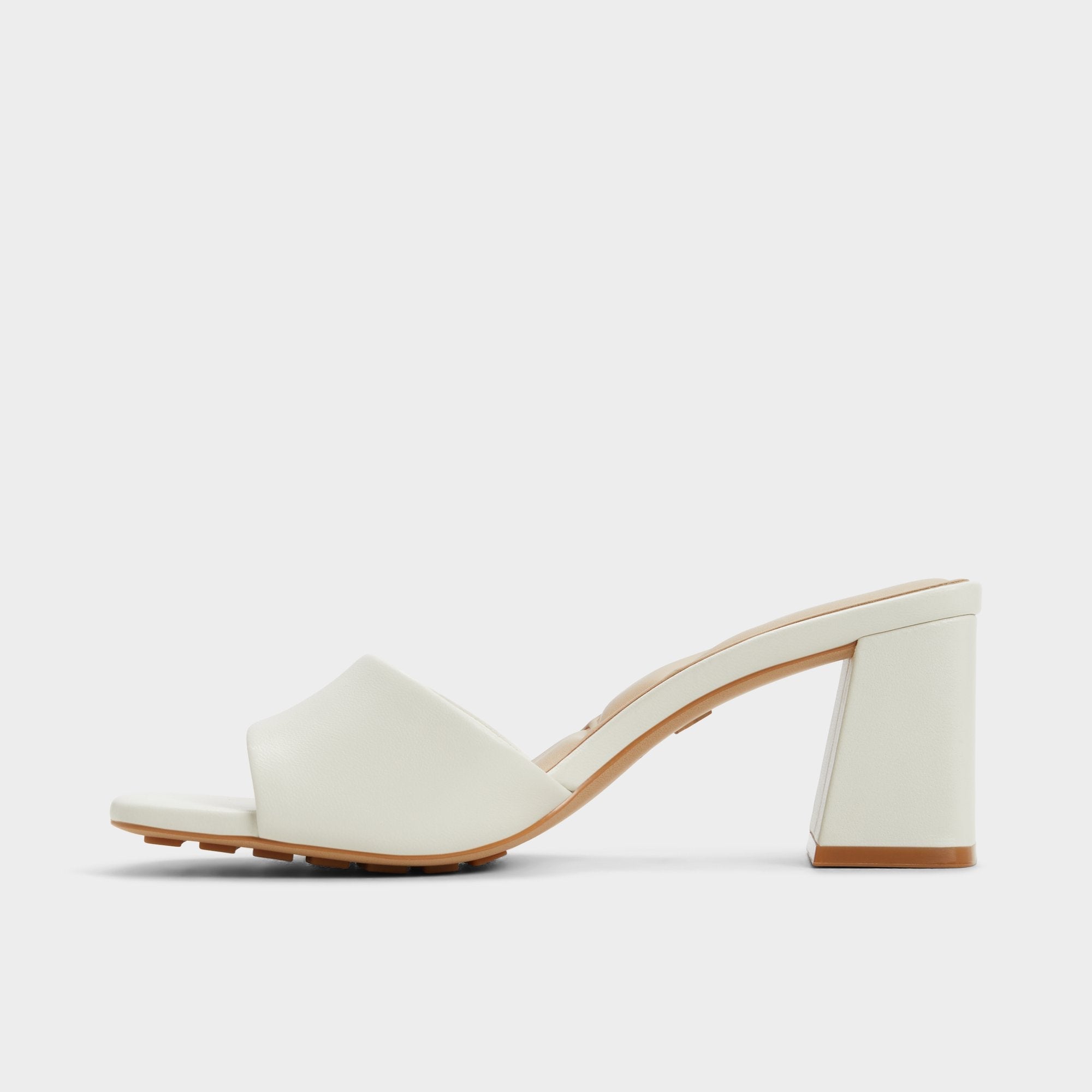 Tisha White Women's Heeled mules - Heeled mule, Block heel | Aldo on sale