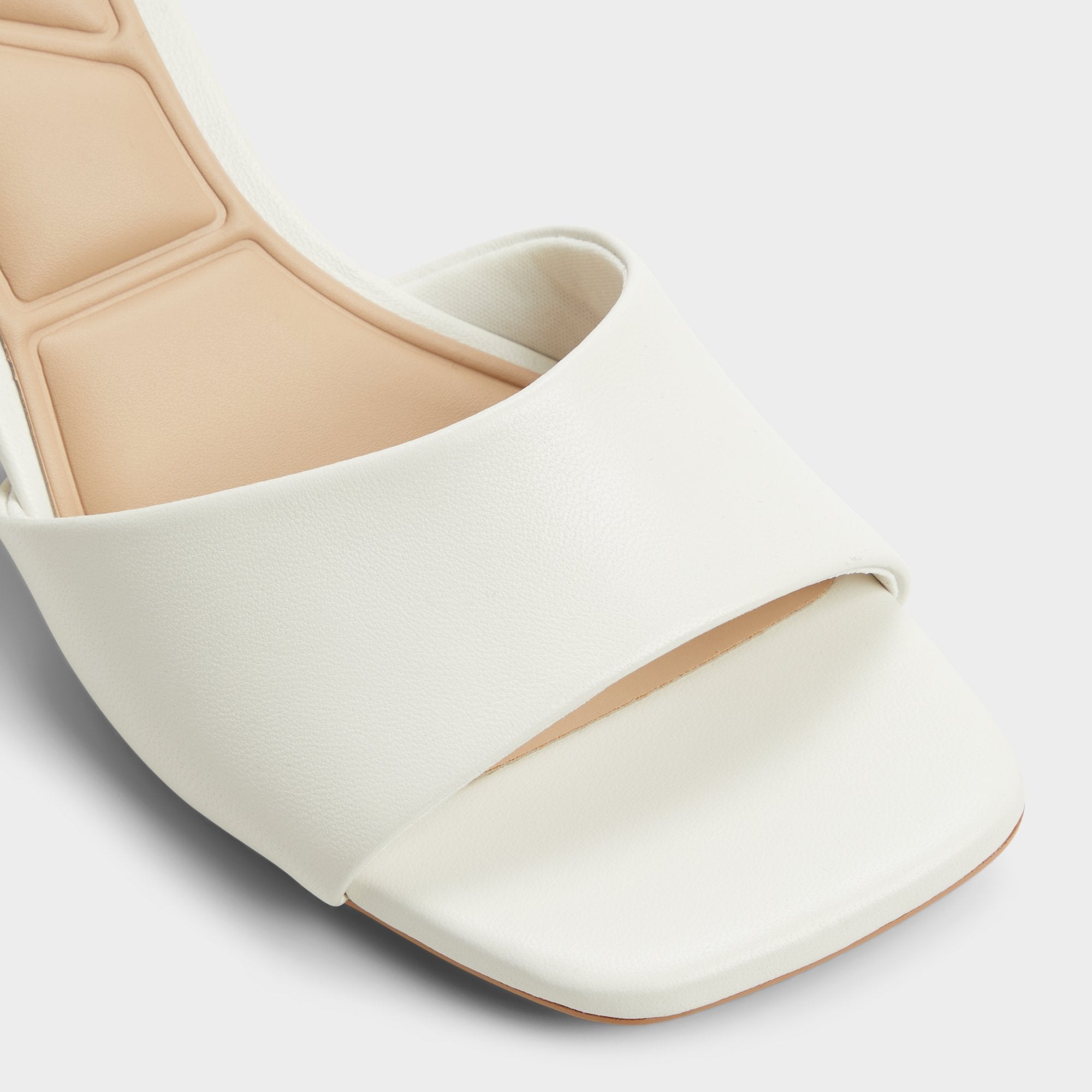 Tisha White Women's Heeled mules - Heeled mule, Block heel | Aldo on sale