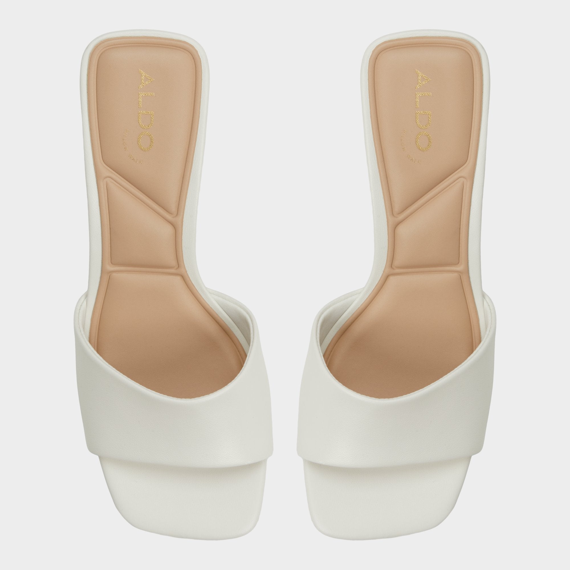 Tisha White Women's Heeled mules - Heeled mule, Block heel | Aldo on sale