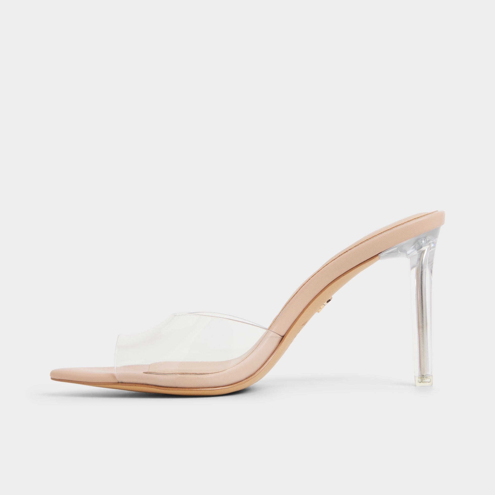 Anitabrilden Beige Women's Mule slides - Heeled mule, Stiletto heel | Aldo outlet