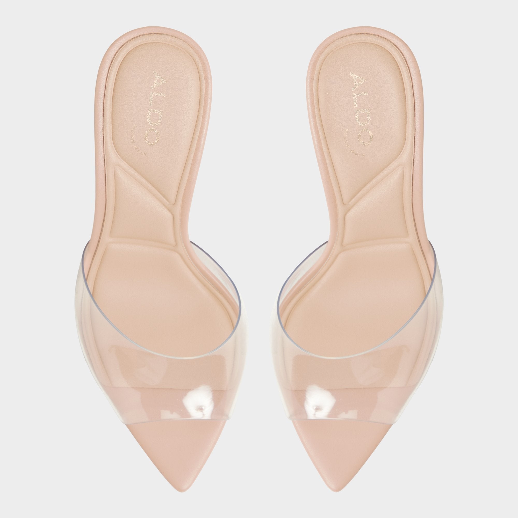 Anitabrilden Beige Women's Mule slides - Heeled mule, Stiletto heel | Aldo outlet