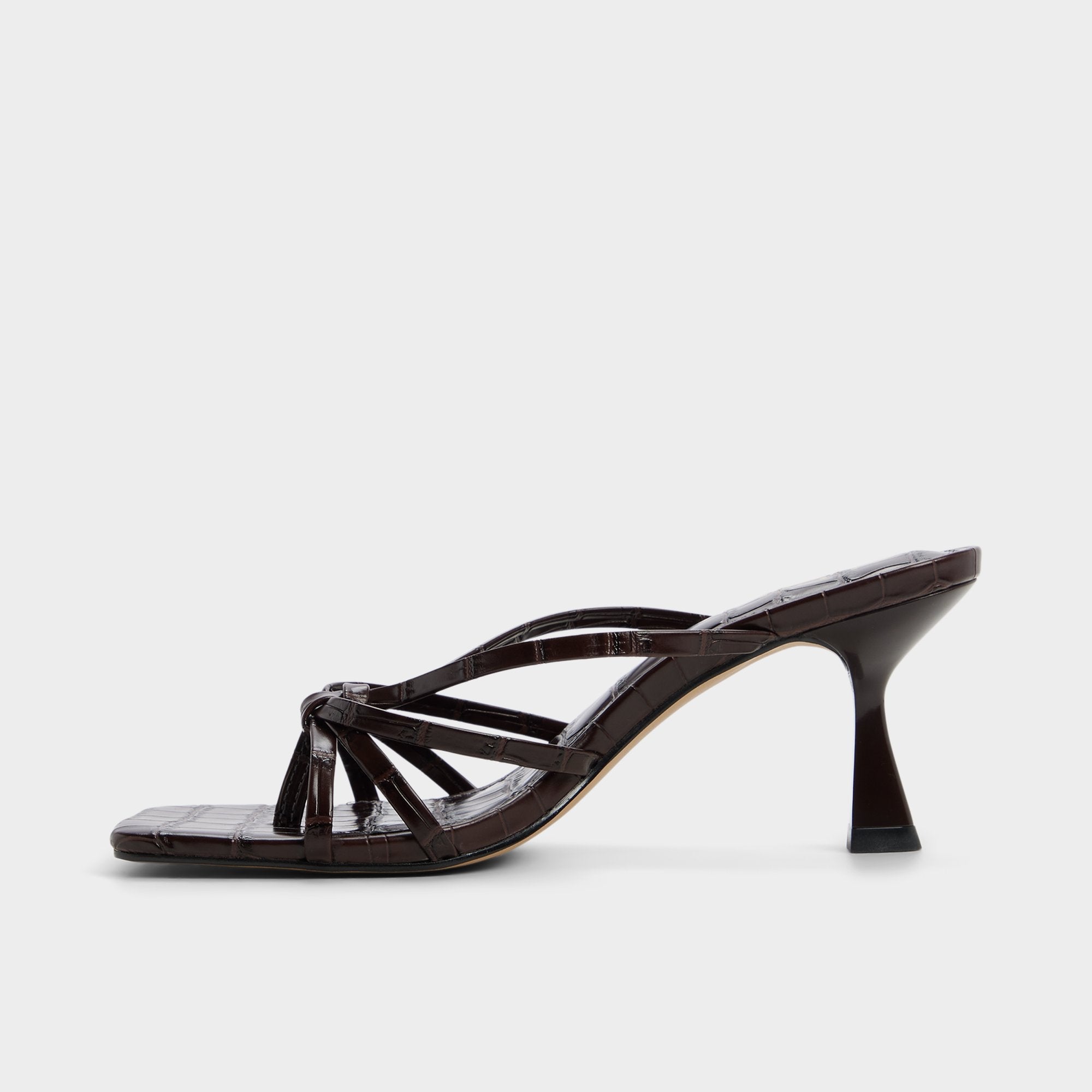 Lumera in Dark Brown - Heeled mule, Stiletto heel | Aldo sale