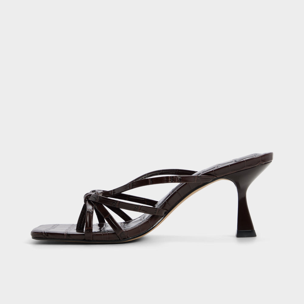 Lumera in Dark Brown - Heeled mule, Stiletto heel | Aldo sale