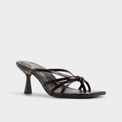 Lumera in Dark Brown - Heeled mule, Stiletto heel | Aldo sale