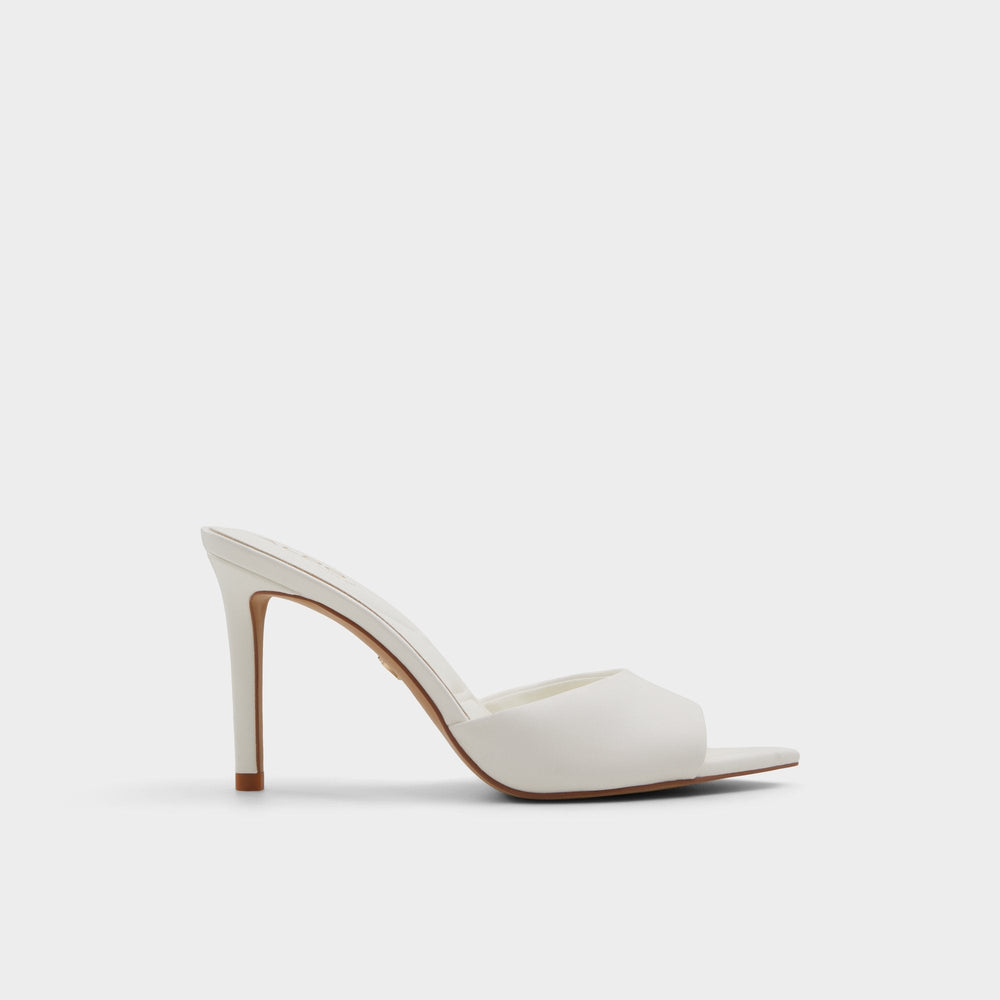 Anniebrilden White Women's Heeled mules - Heeled mule, Stiletto heel | Aldo outlet