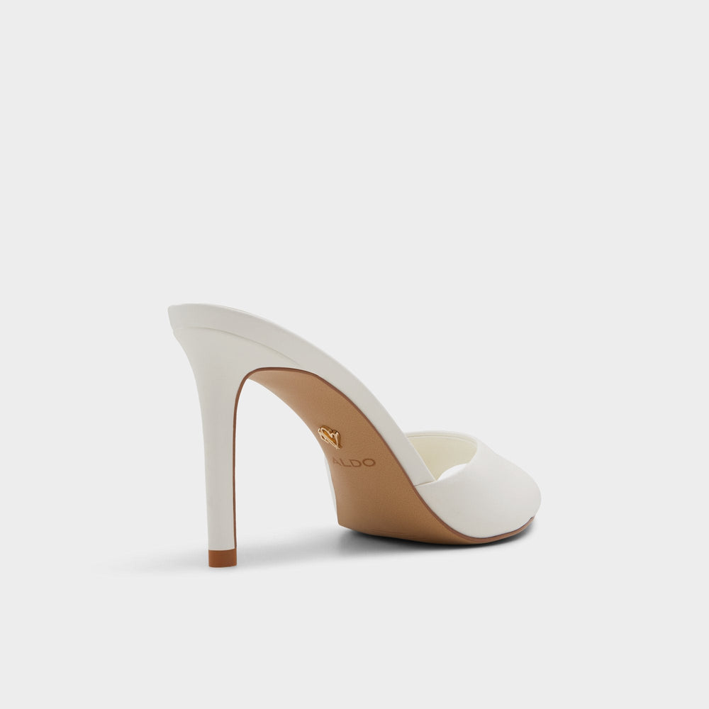 Anniebrilden White Women's Heeled mules - Heeled mule, Stiletto heel | Aldo outlet