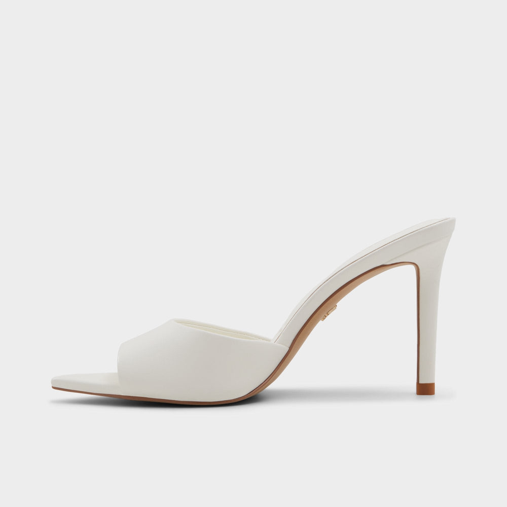 Anniebrilden White Women's Heeled mules - Heeled mule, Stiletto heel | Aldo outlet