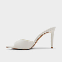 Anniebrilden White Women's Heeled mules - Heeled mule, Stiletto heel | Aldo outlet