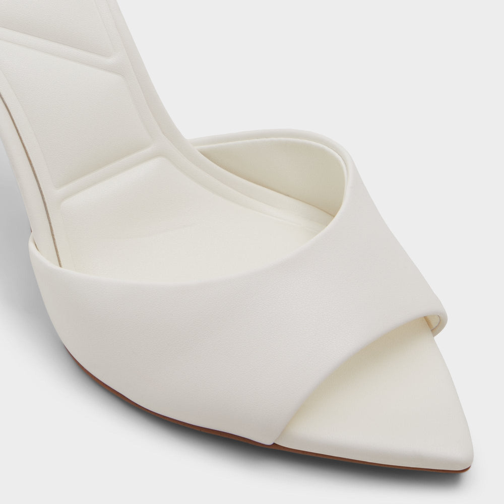 Anniebrilden White Women's Heeled mules - Heeled mule, Stiletto heel | Aldo outlet