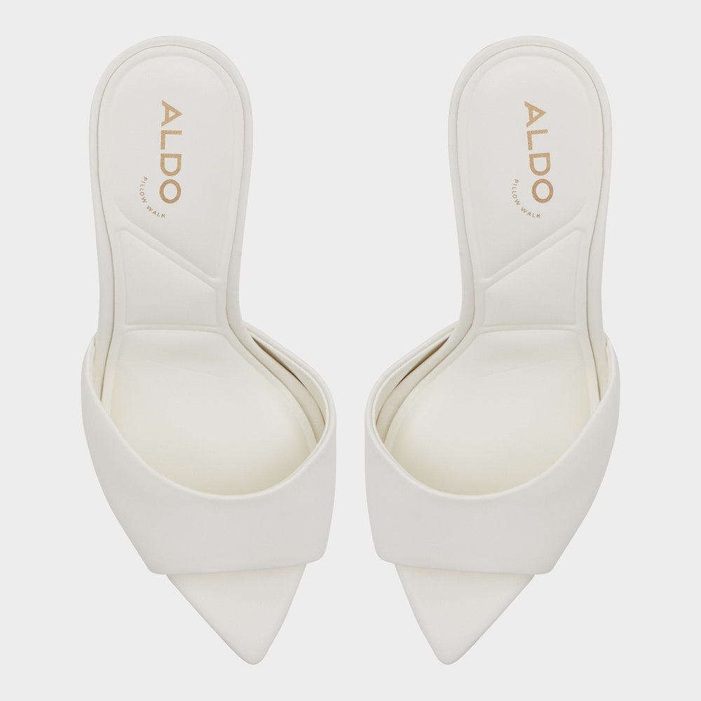 Anniebrilden White Women's Heeled mules - Heeled mule, Stiletto heel | Aldo outlet