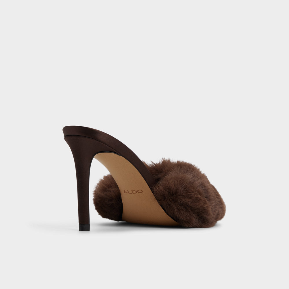 Anniebrilden in Dark Brown 14163209 - Heeled mule, Stiletto heel | Aldo sale