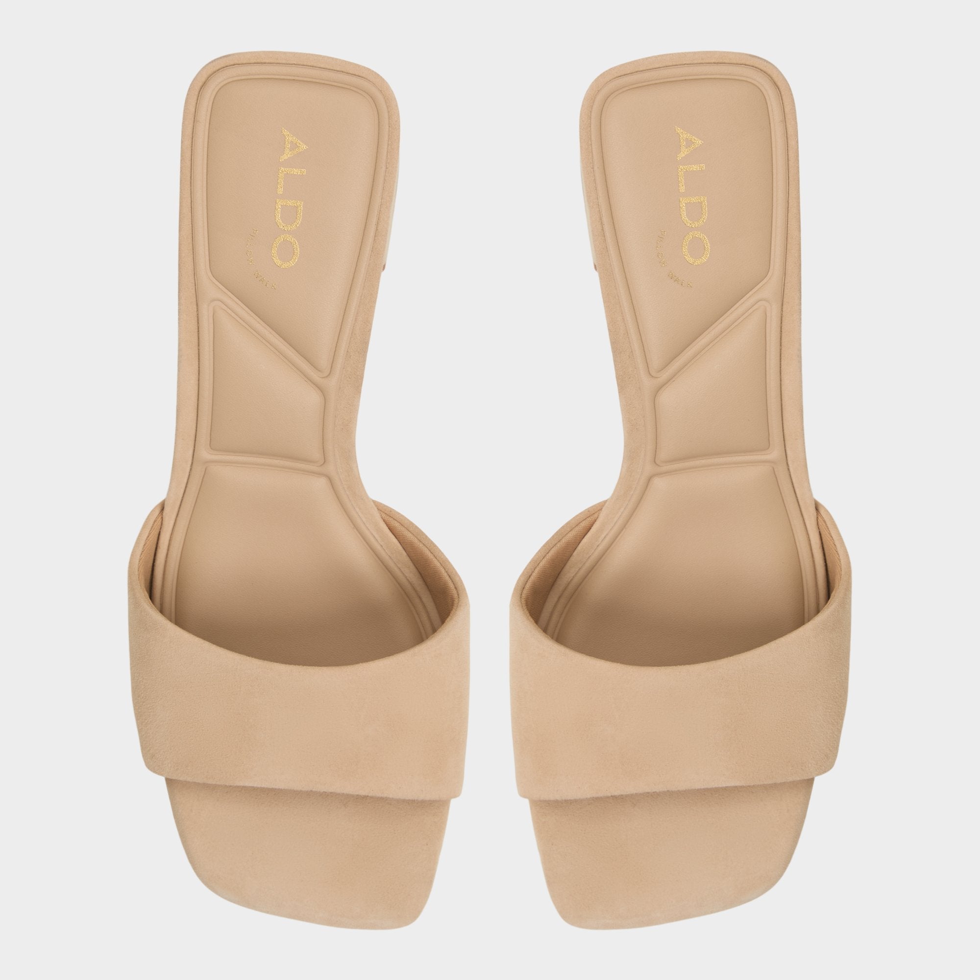 Tisha Beige Women's Heeled mules - Heeled mule, Block heel | Aldo discount
