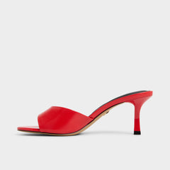 Annaberaen in Bright Red - Heeled mule, Stiletto heel | Aldo outlet