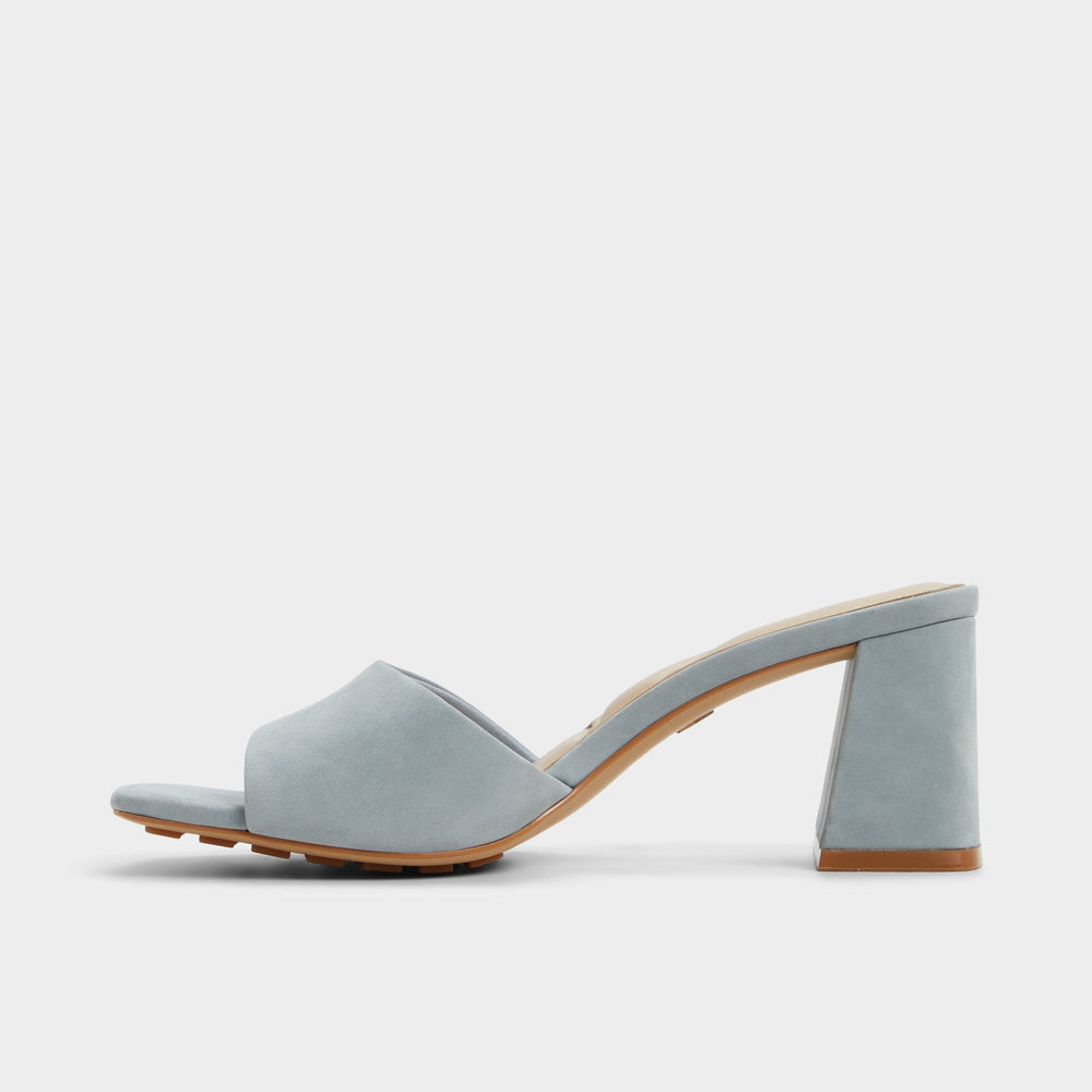 Tisha Other Blue Women's Heeled mules - Heeled mule, Block heel | Aldo sale