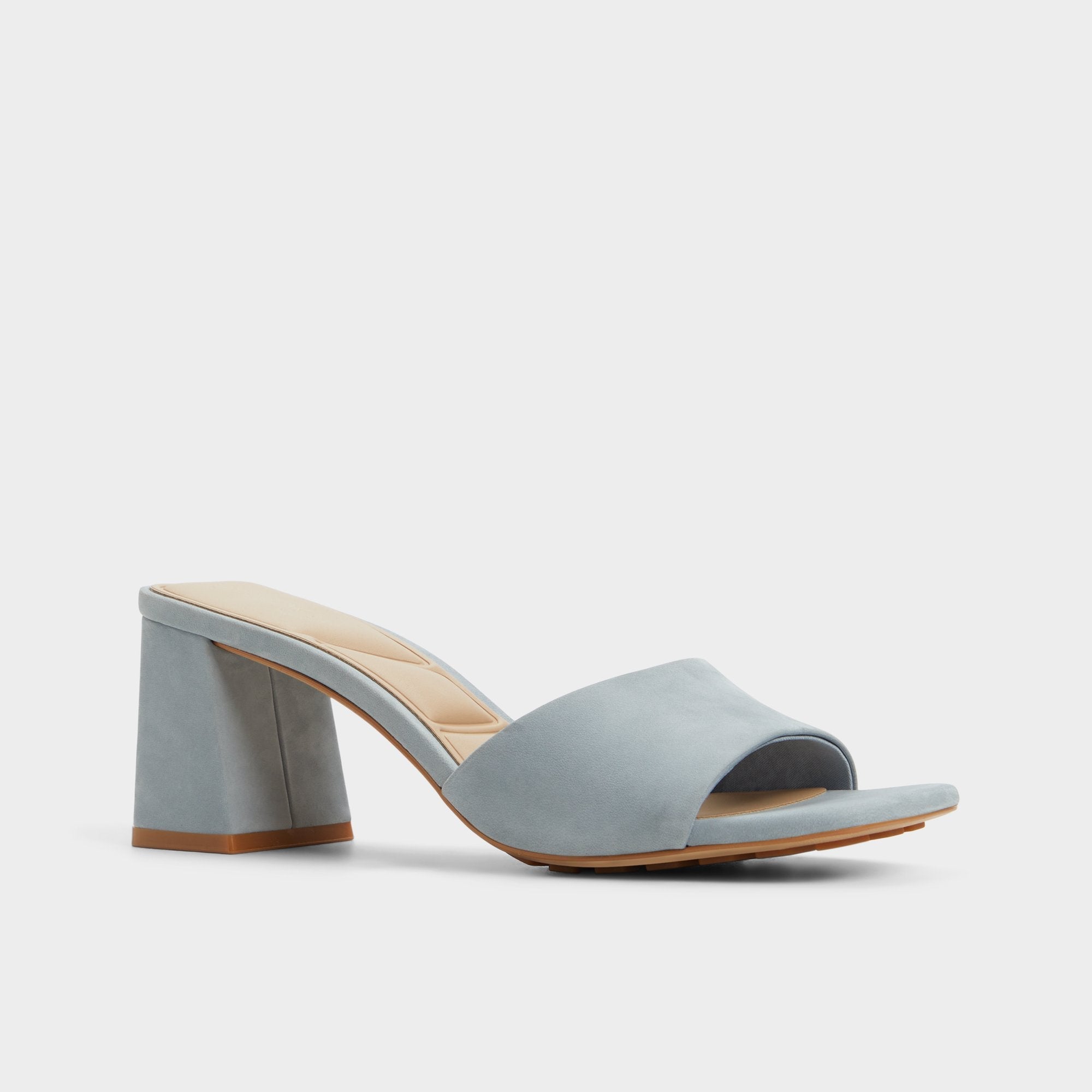 Tisha Other Blue Women's Heeled mules - Heeled mule, Block heel | Aldo sale