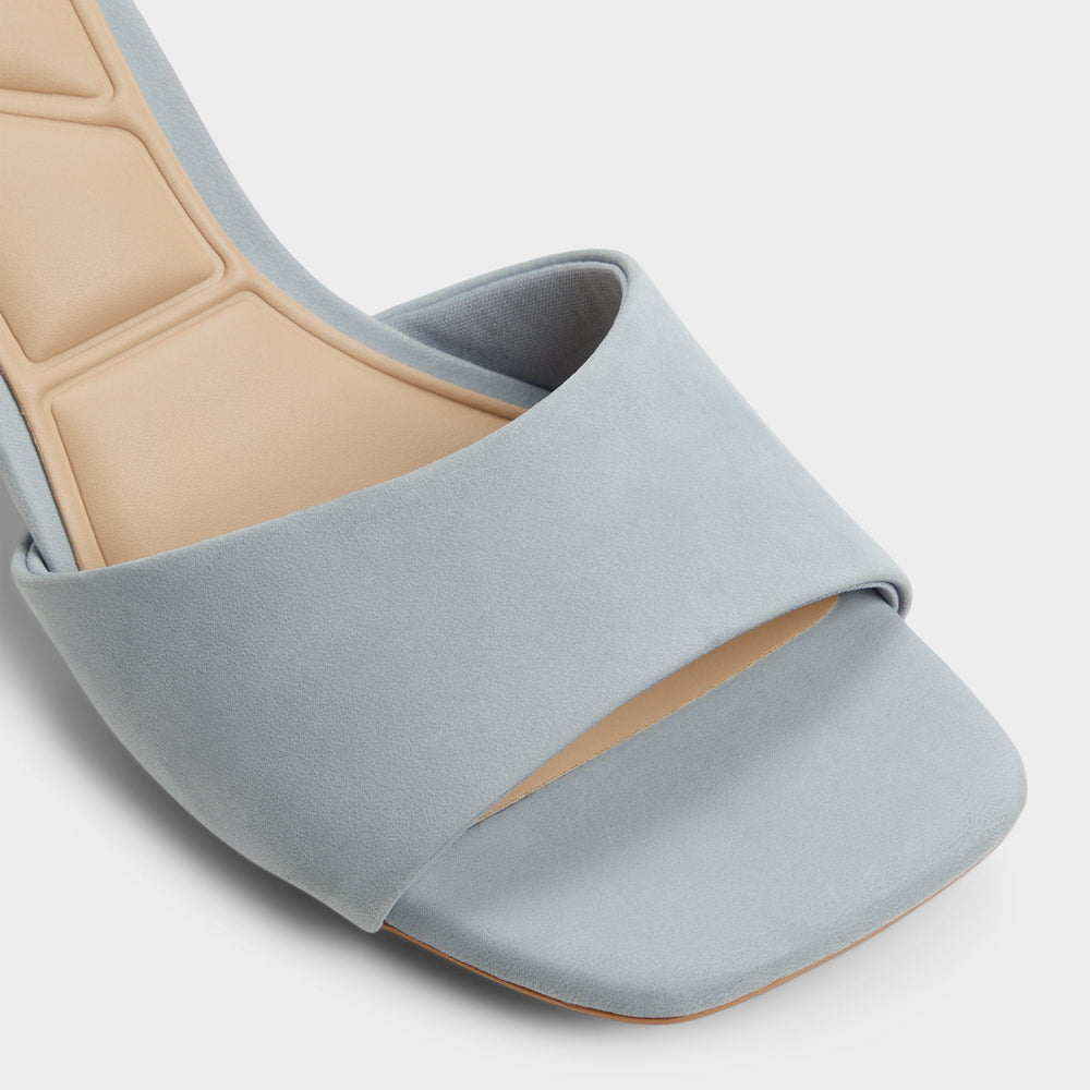 Tisha Other Blue Women's Heeled mules - Heeled mule, Block heel | Aldo sale