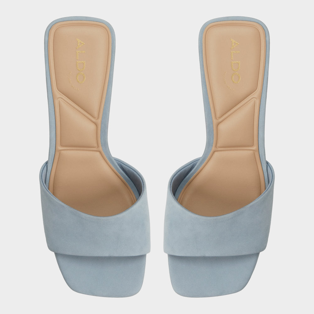 Tisha Other Blue Women's Heeled mules - Heeled mule, Block heel | Aldo sale