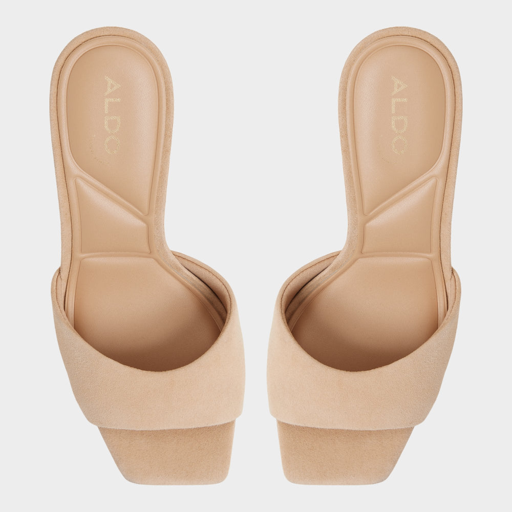 Jennifer in Medium Beige - Heeled mule, Stiletto heel | Aldo on sale