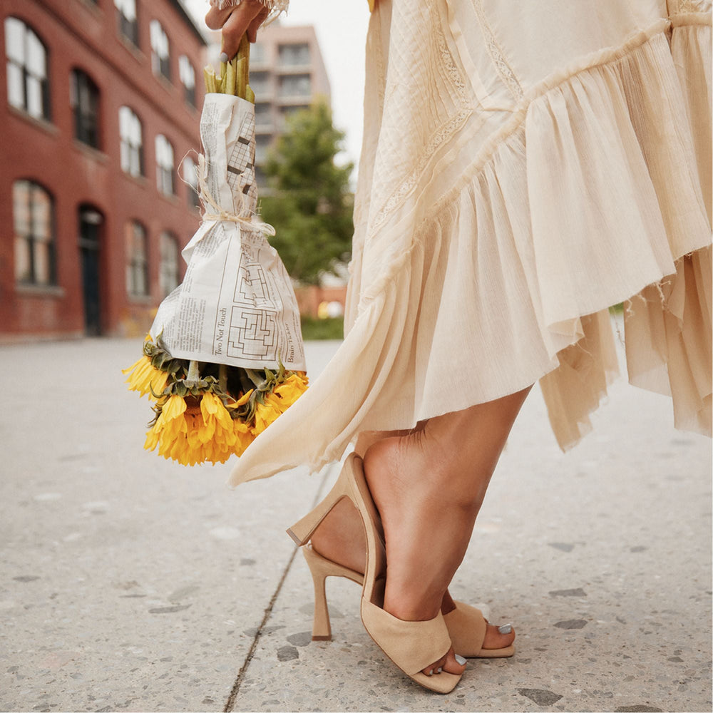 Jennifer in Medium Beige - Heeled mule, Stiletto heel | Aldo on sale