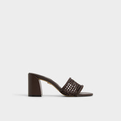 Beachdate Dark Brown Women's Block heels - Heeled mule, Block heel | Aldo online