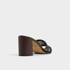 Beachdate Dark Brown Women's Block heels - Heeled mule, Block heel | Aldo online