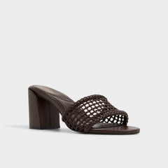 Beachdate Dark Brown Women's Block heels - Heeled mule, Block heel | Aldo online