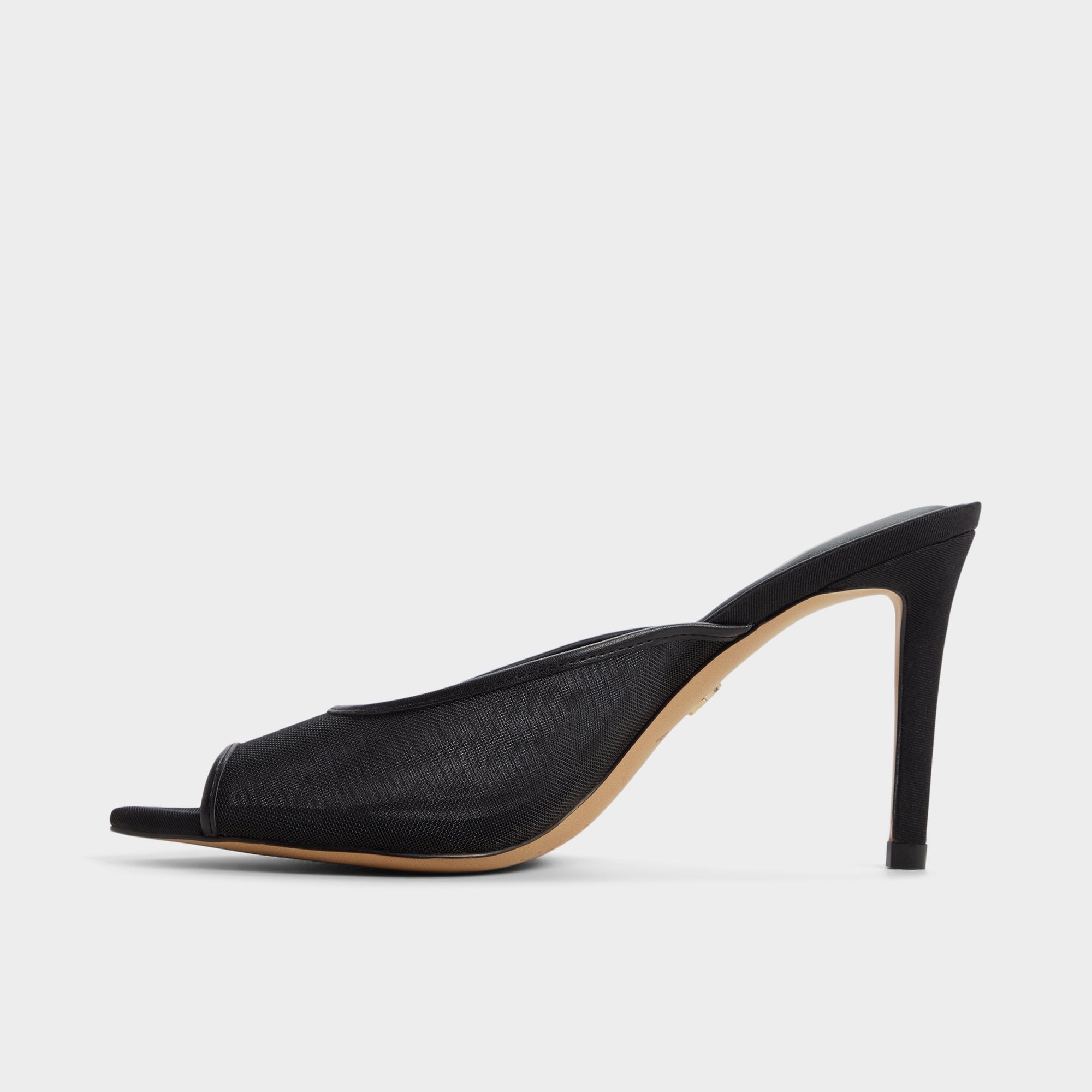 Elennah in Black 14161302 - Heeled mule, Stiletto heel | Aldo outlet