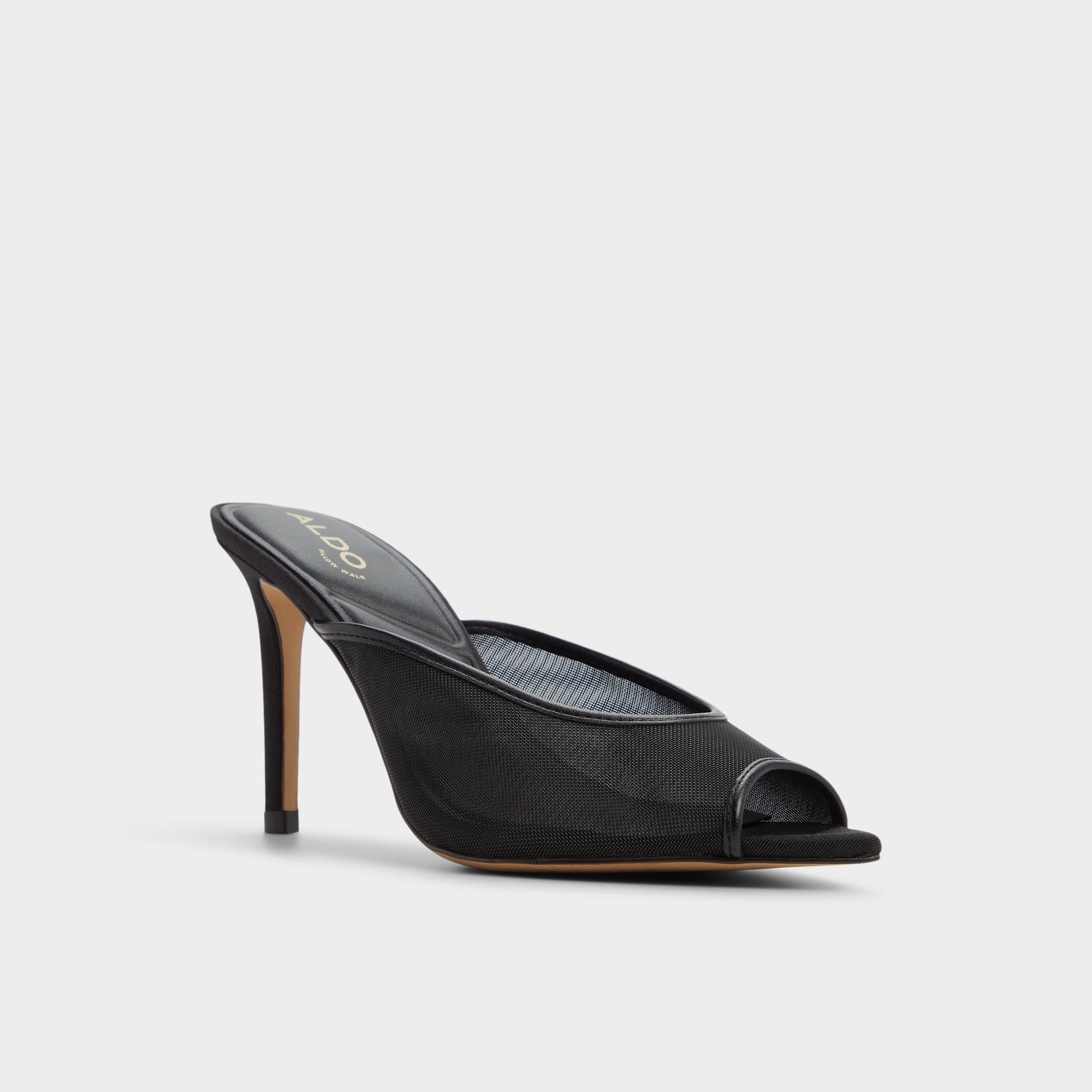 Elennah in Black 14161302 - Heeled mule, Stiletto heel | Aldo outlet