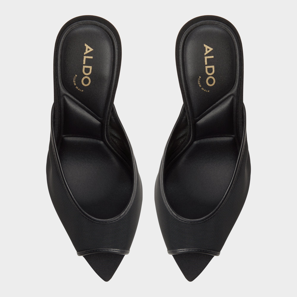 Elennah in Black 14161302 - Heeled mule, Stiletto heel | Aldo outlet