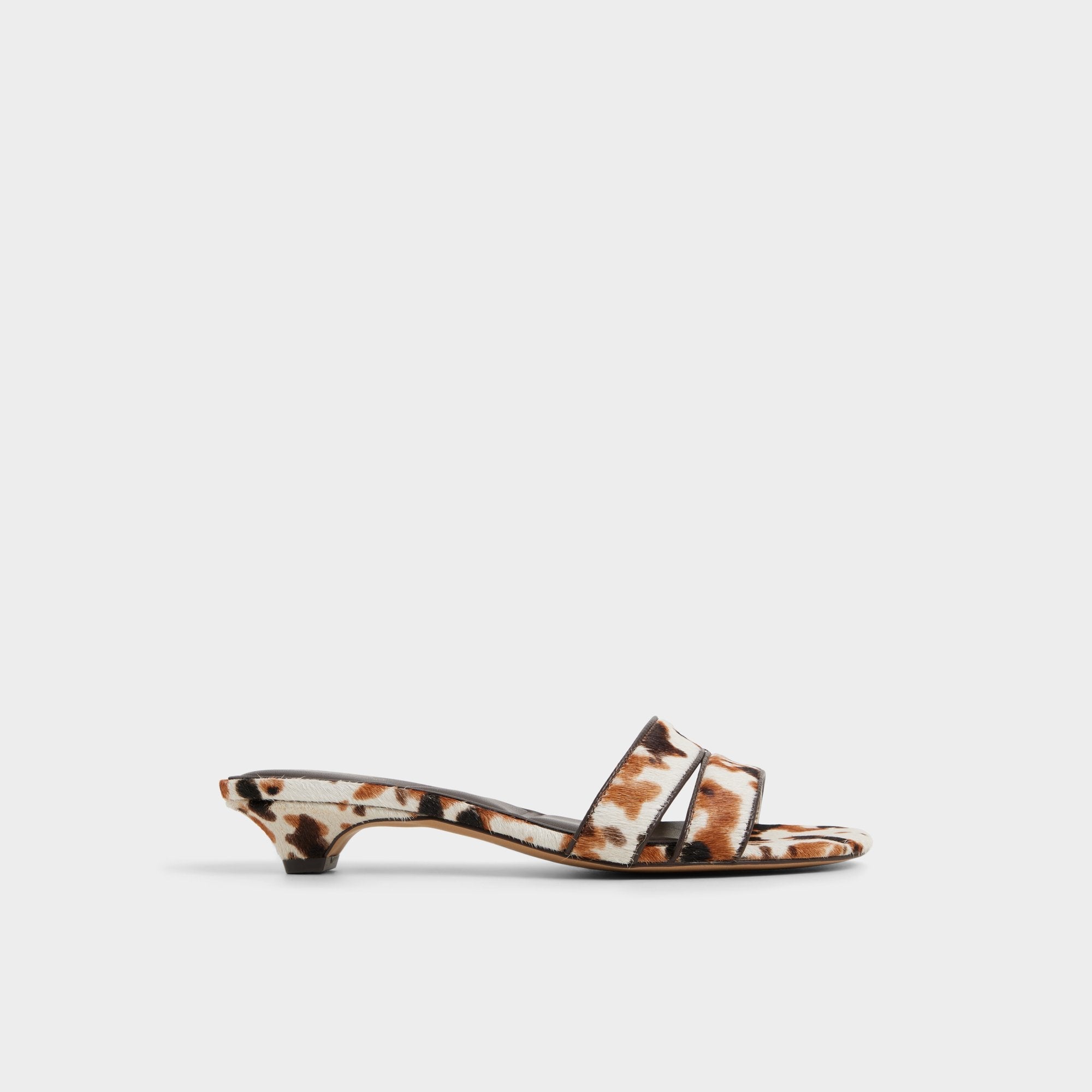 Scarletta White/Black Women's Heeled mules - Heeled mule, Kitten heel | Aldo for sale