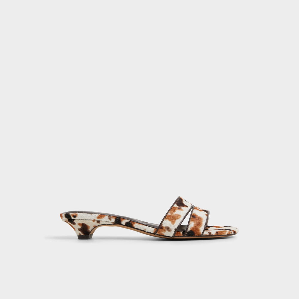 Scarletta White/Black Women's Heeled mules - Heeled mule, Kitten heel | Aldo for sale