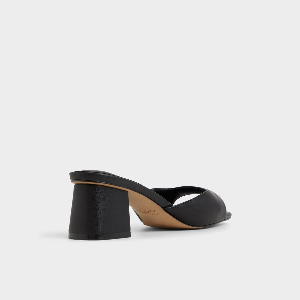 Aneky in Black - Heeled mule, Block heel | Aldo online