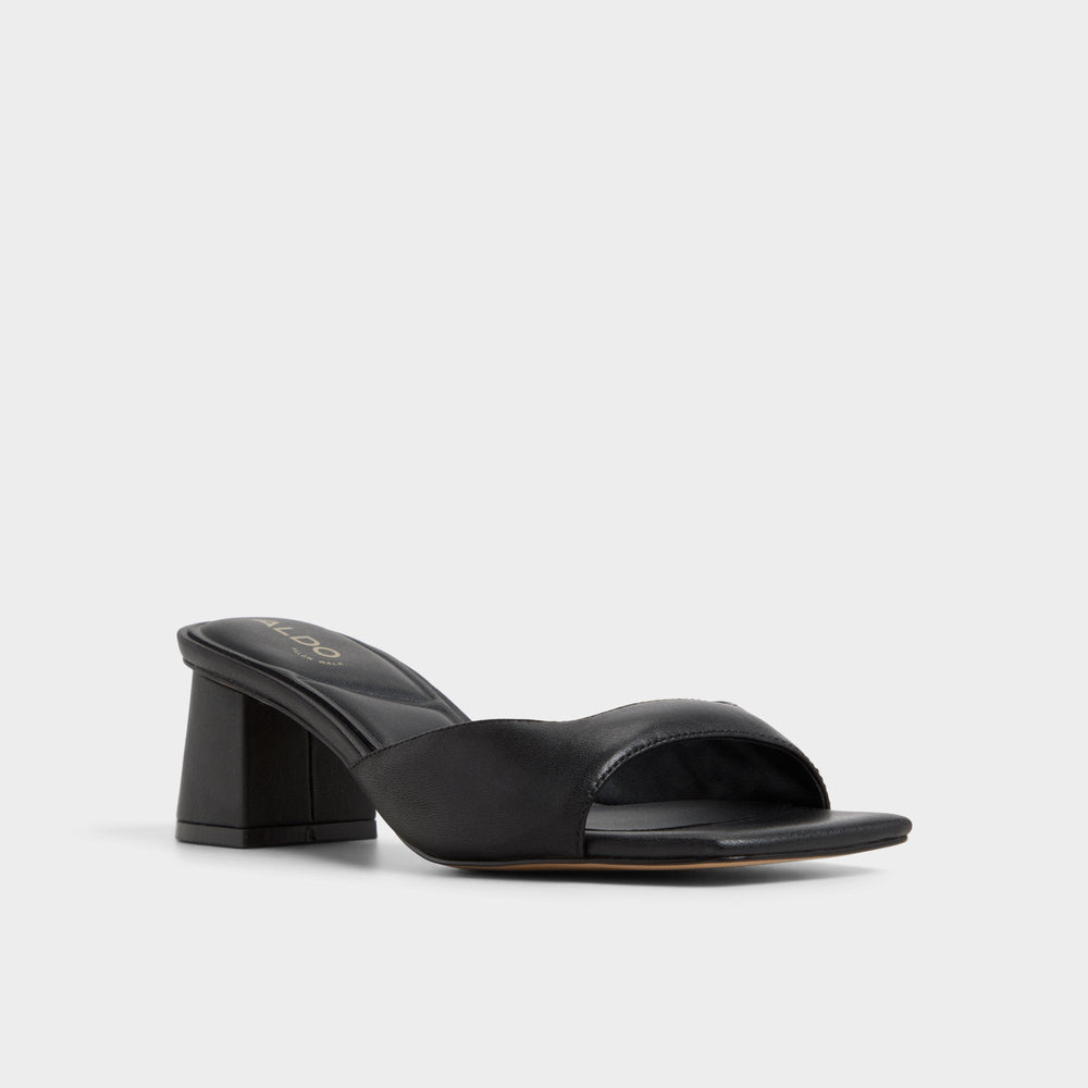 Aneky in Black - Heeled mule, Block heel | Aldo online