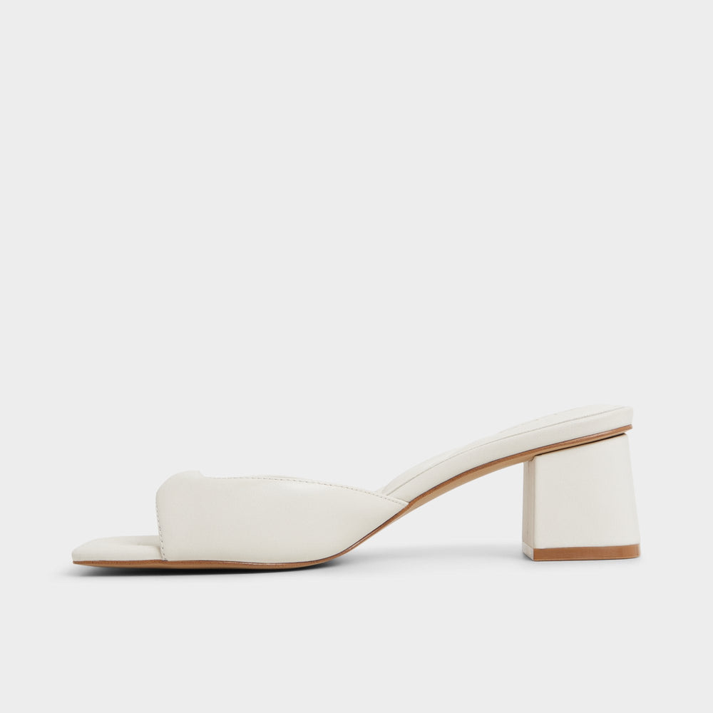 Aneky in White Bone - Heeled mule, Block heel | Aldo discount
