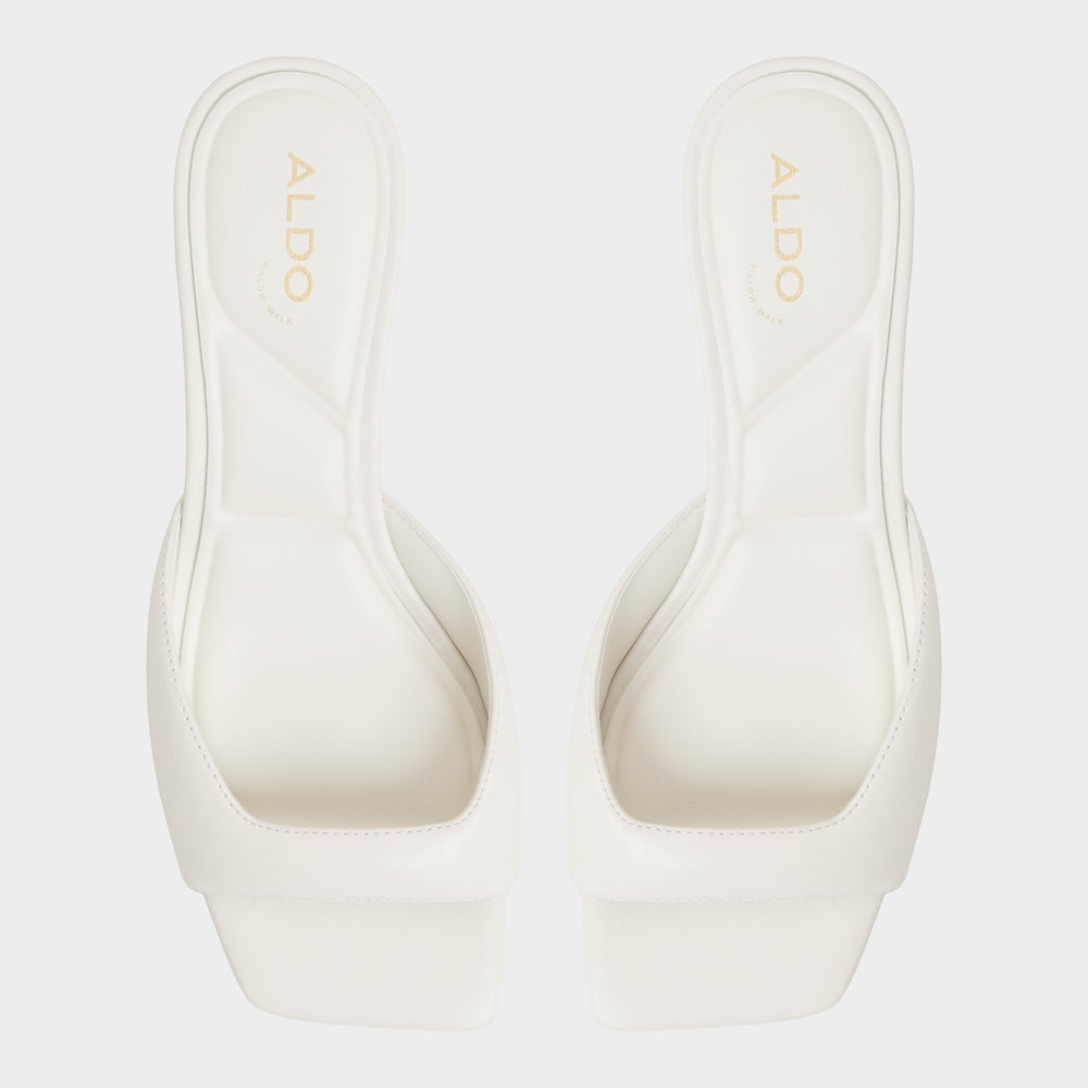 Aneky in White Bone - Heeled mule, Block heel | Aldo discount