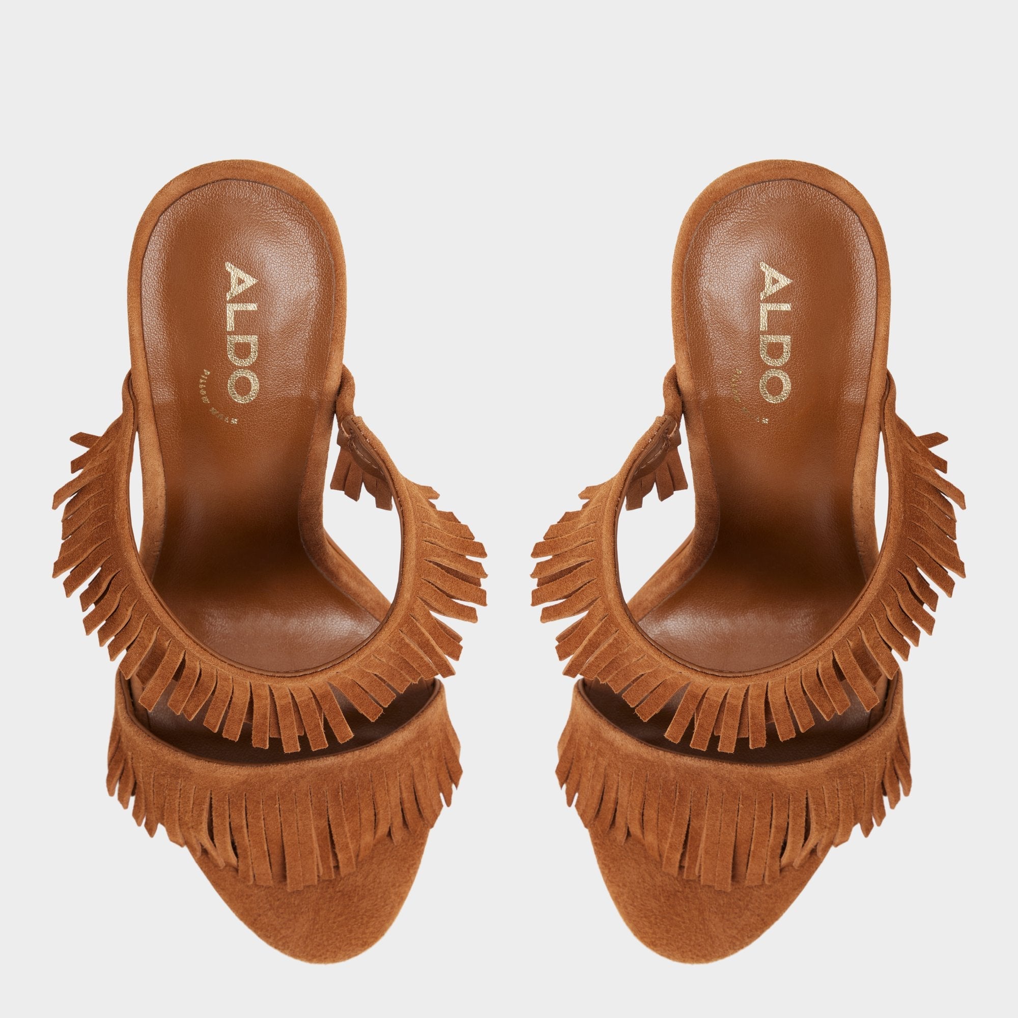 Nahanie in Medium Brown - Heeled mule, Stiletto heel | Aldo sale