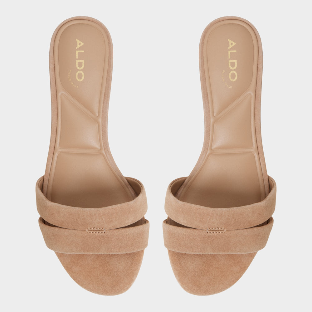 Scarletta Medium Brown Women's Heeled mules - Heeled mule, Kitten heel | Aldo online