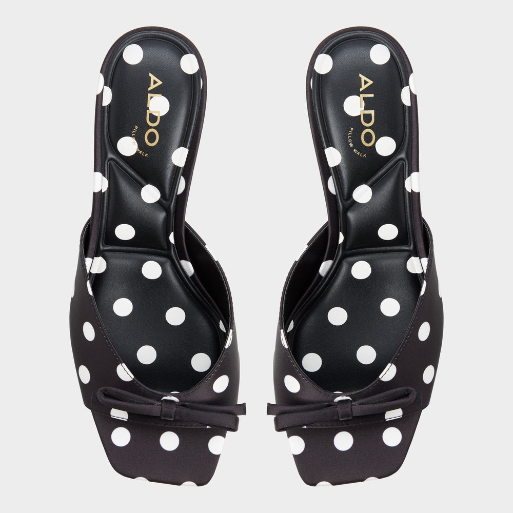 Belerose in Black White - Heeled mule, Stiletto heel | Aldo discount