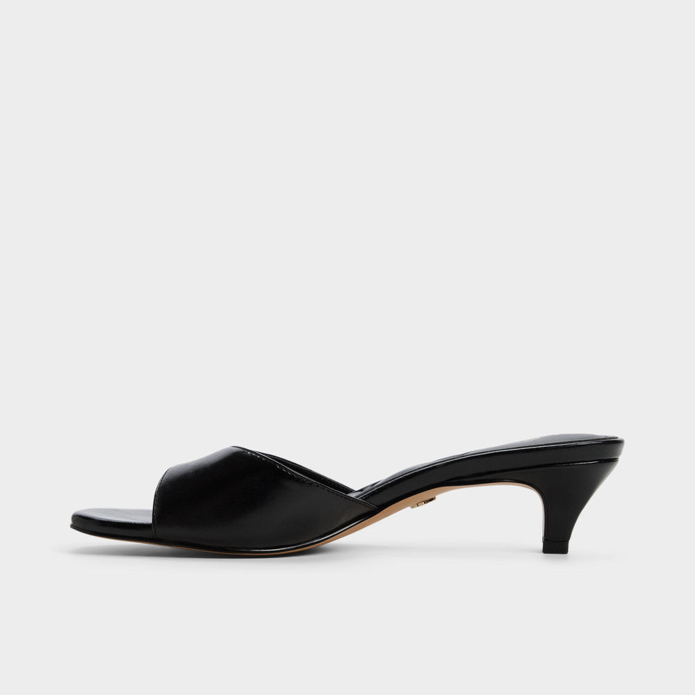 Haeden Black Women's Heeled mules - Heeled mule, Kitten heel | Aldo sale