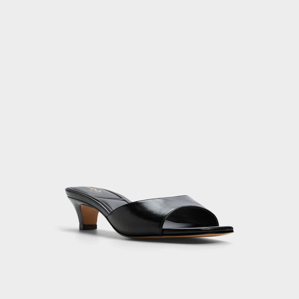 Haeden Black Women's Heeled mules - Heeled mule, Kitten heel | Aldo sale