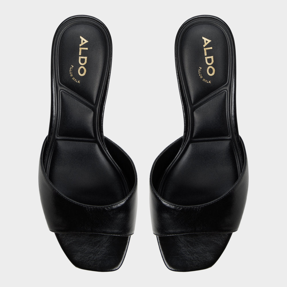 Haeden Black Women's Heeled mules - Heeled mule, Kitten heel | Aldo sale