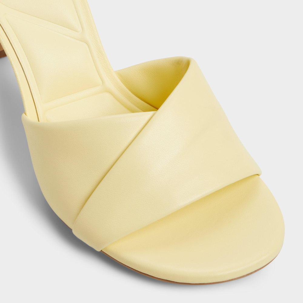 Lyhanna Light Yellow Women's Heeled mules - Heeled mule, Stiletto heel | Aldo outlet