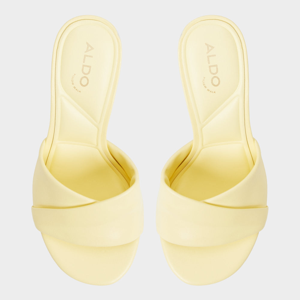 Lyhanna Light Yellow Women's Heeled mules - Heeled mule, Stiletto heel | Aldo outlet