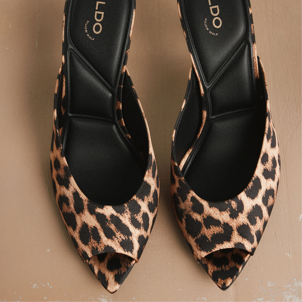 Elenara Brown Multi Women's Heeled mules - Heeled mule, Stiletto heel | Aldo sale