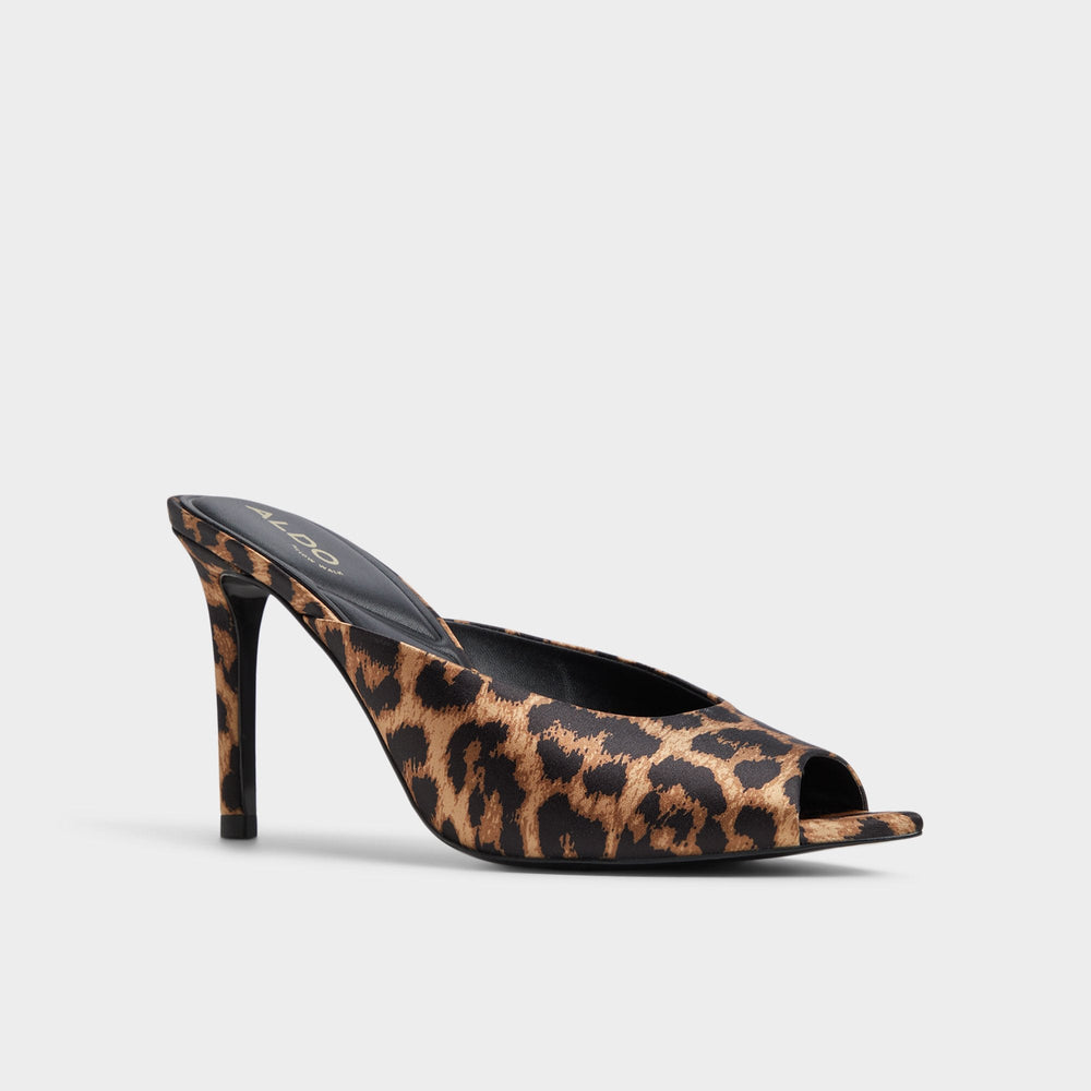 Elenara Brown Multi Women's Heeled mules - Heeled mule, Stiletto heel | Aldo sale